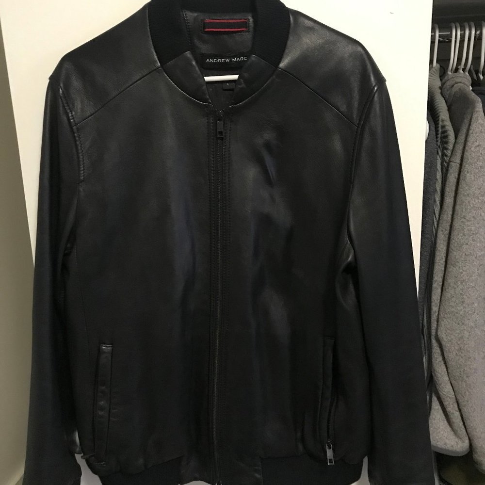 Andrew Marc Men's Summit Leather Jacket